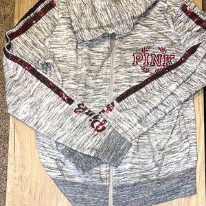 PINK sequins jogger set